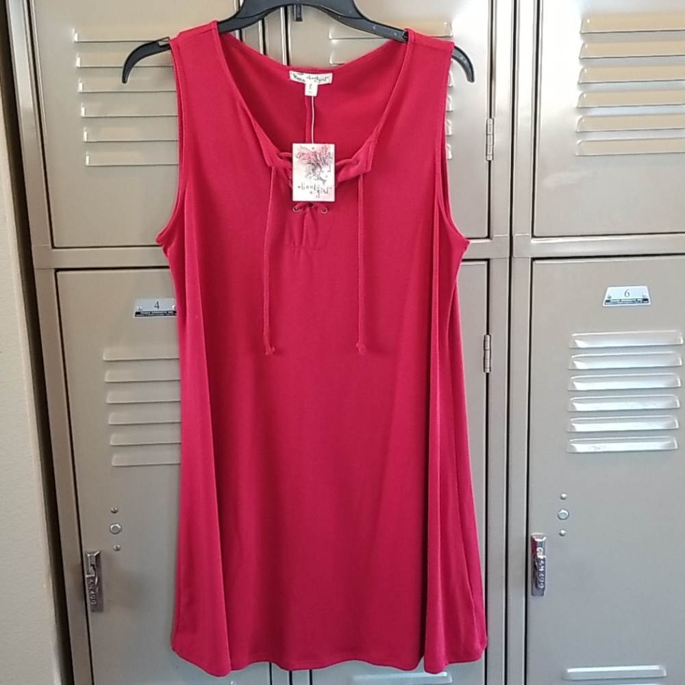 NWT Red Sleeveless Dress